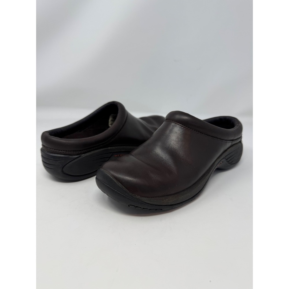 Merrell Encore Nova Smooth Brown Leather Clogs Womens 6.5 J66292